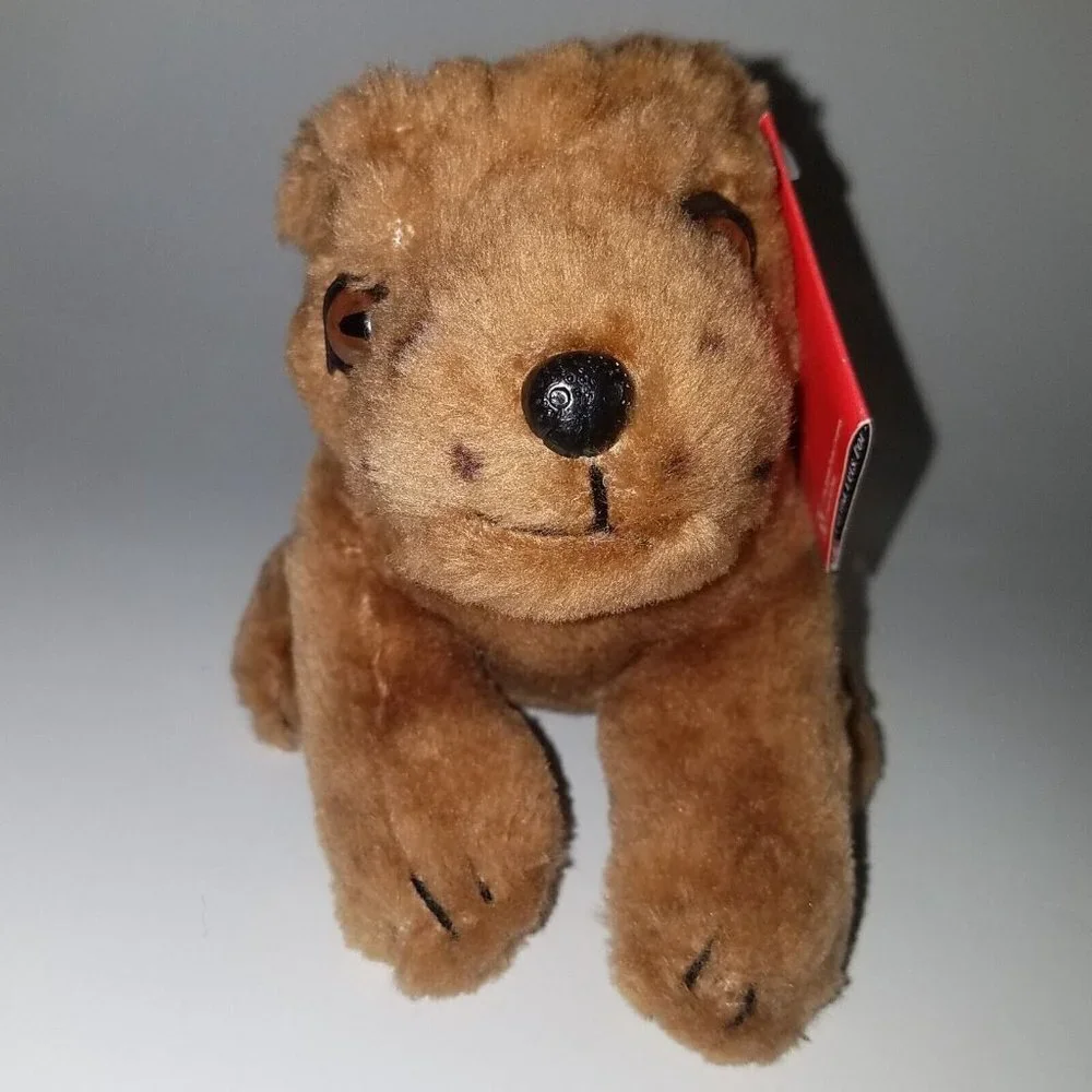 2 VTG 1996 Purina Pets For People Brown Puppy Dog Plush Lot 6